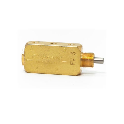 Válvula con vástago elevable - FV series  - Clippard - de pistón / con control neumático / roscada