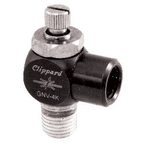 Válvula de aguja - GNV series - Clippard - neumática / compacta / bidireccional