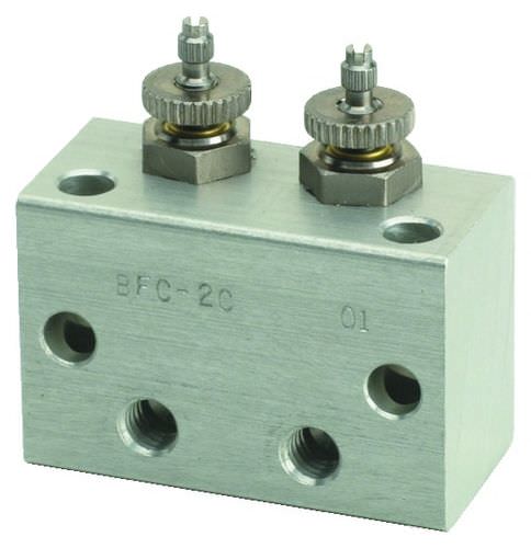 Manifold de 2 vías - BFC-2C - Clippard - de aluminio anodizado