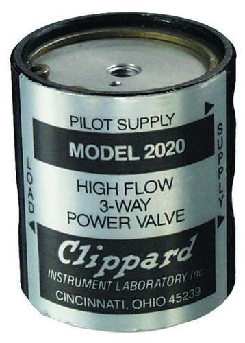 Electroválvula de control asistido - 2020 - Clippard - de 3 vías / NC / aire