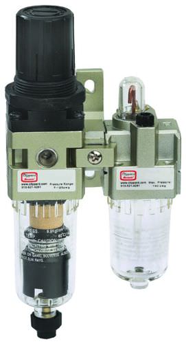 Filtro regulador lubricador de aire comprimido - MMFRLS-1N - Clippard - de policarbonato / de aluminio fundido
