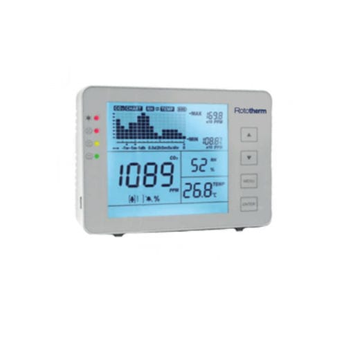 Monitor de control de la calidad del aire de CO2 - AM60 - British Rototherm Co. Ltd - interior / temperatura / humedad relativa