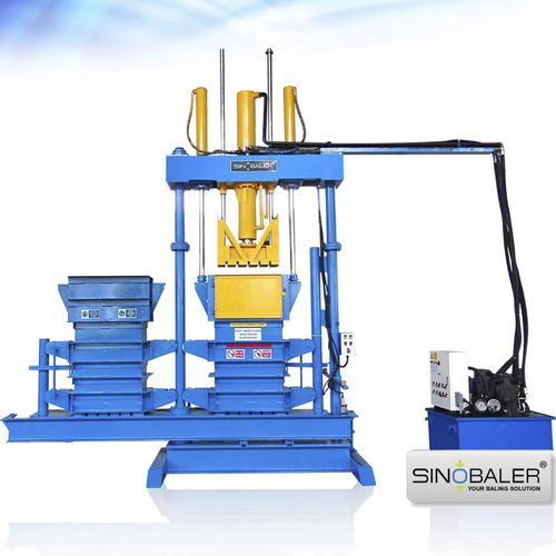 Prensa de balas para textiles - SVBT2-L2C-400 - SINOSPECT INDUSTRIAL CO.,LTD - vertical / de carga superior / alta densidad