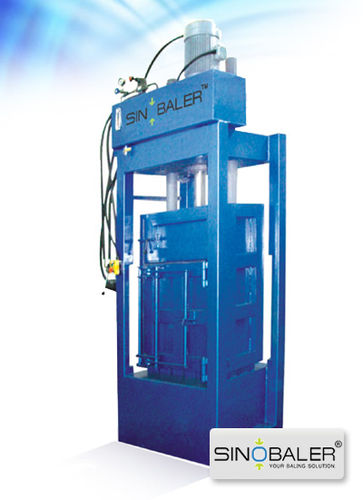 Prensa de balas para textiles - SVBT2-F1-x00 series - SINOSPECT INDUSTRIAL CO.,LTD - vertical / de carga frontal / compacta