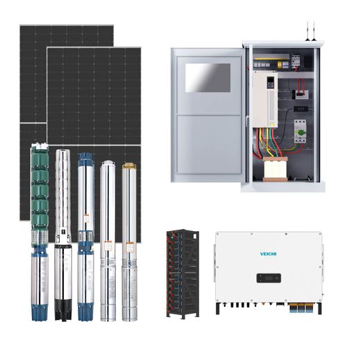 Grupo de bombeo alimentado con energía solar - SWPSWES - SUZHOU VEICHI Electric Co., Ltd. - de rotor / de agua / accionado por motor