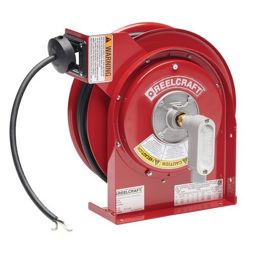Enrollador de cables - L 4050 163 X - Reelcraft Industries, Inc. - retráctil / con barra de soporte / de acero