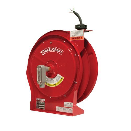 Enrollador de cables - L 5550 124 X - Reelcraft Industries, Inc. - retráctil / para uso intensivo / con barra de soporte