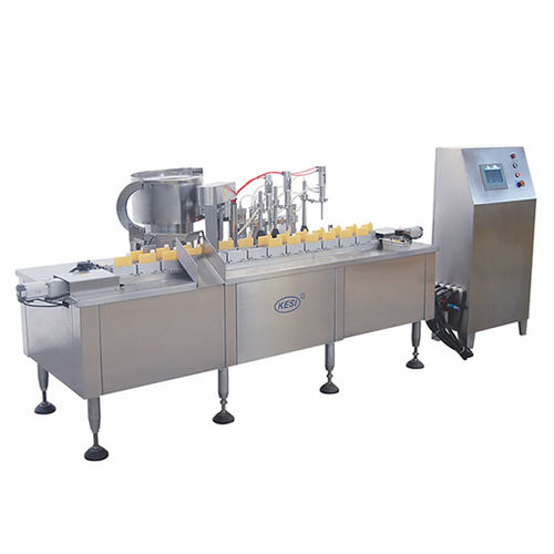 Llenadora tapadora automática - ZHG  - Shanghai Ke Si Packing Machinery Co.,Ltd. - para productos farmacéuticos / lineal / industrial