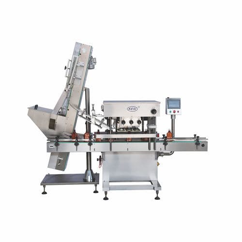 Tapadora-enroscadora lineal - ZXG150 - Shanghai Ke Si Packing Machinery Co.,Ltd. - automática / tarro / para botellas
