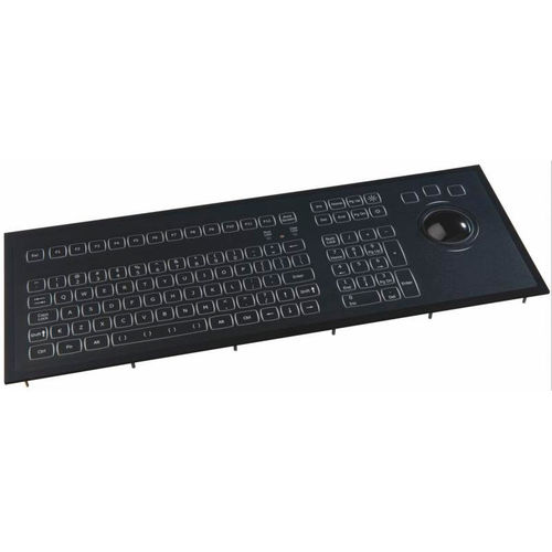 Teclado empotrable - KSML106 series - NSI - de tecla mecánica / 106 teclas / con trackball