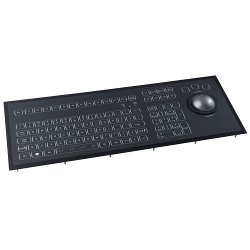 Teclado con retroiluminación - KSMX106 series - NSI - empotrable / de membrana / 106 teclas