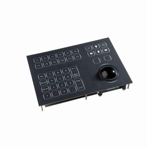 Teclado empotrable - KSML38 series - NSI - de tecla mecánica / 38 teclas / con trackball
