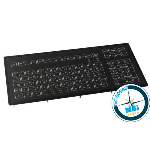 Teclado empotrable - KSM103-MC1 series - NSI - de tecla mecánica / 103 teclas / USB