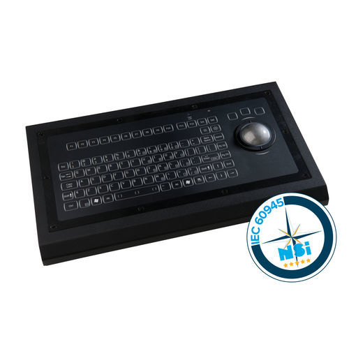 Teclado de mesa - KSML92-MC1 series - NSI - de tecla mecánica / 92 teclas / con trackball
