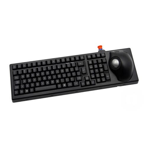 Teclado de mesa - MKBE104 - NSI - empotrable / de tecla mecánica / con trackball