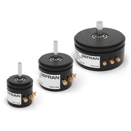 Potenciómetro rotativo - PS series - GEFRAN - manual / de plástico conductor / de precisión