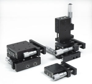 Platina de posicionamiento XY - R750SD-XY - DELTRON - de control manual / 2 ejes / con rodamiento de bolas