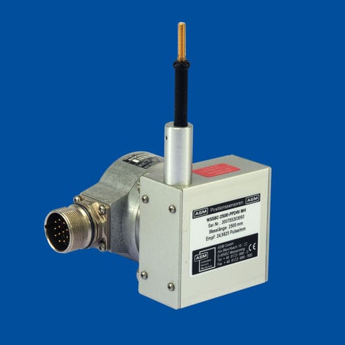 Sensor de posición con cable - posiwire® WS58C - ASM Automation Sensorik Messtechnik GmbH - mecánico / CANopen / con interfaz