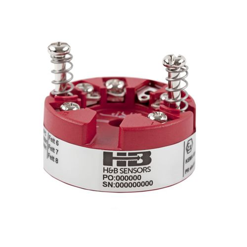 Transmisor de temperatura en cabeza de sonda - 5333D - H&b Sensors - RTD / salida de corriente / NAMUR