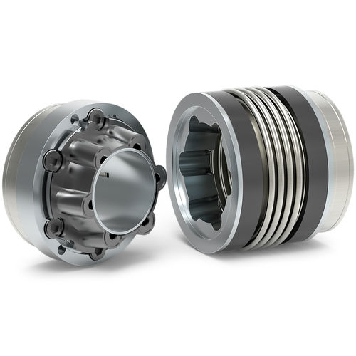 Acoplamiento de fuelle - BK6 series - R + W Coupling Technology - de eje / de fuelle metálico / con medida de par