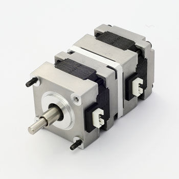 Motor doble - MICROSTEP GmbH - paso a paso / DC / para aplicaciones industriales