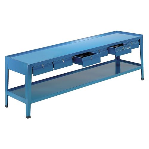 Banco de trabajo de metal - 209 - ARMECO - para taller / monobloque / con 6 cajones