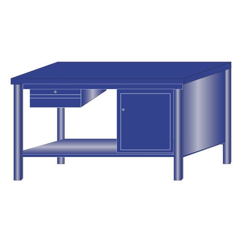 Banco de trabajo de metal - 217/FB - ARMECO - para taller / monobloque / con cajones