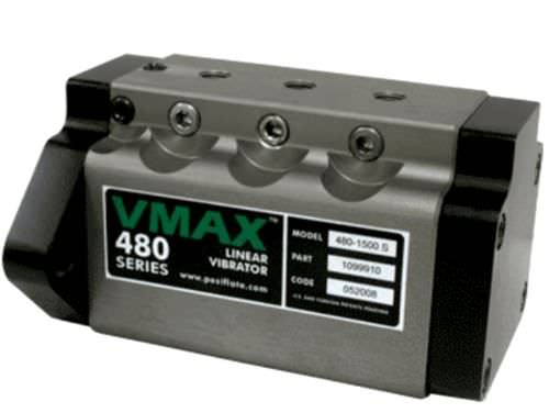 Vibrador neumático - VMAX™ 480 series - Posi-flate - lineal / para multiproductos
