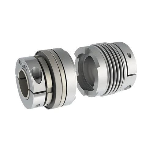 Acoplamiento de enlace elastómero - FHW-F-SB series - HA-CO GmbH - de fuelle metálico / de eje / para piezas