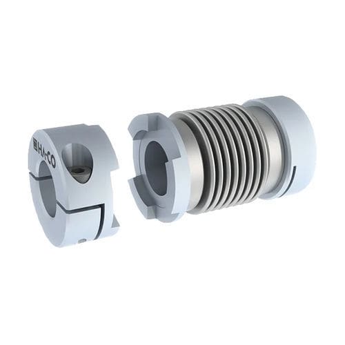 Acoplamiento de fuelle - MKS series - HA-CO GmbH - de fuelle metálico / de eje / manguito
