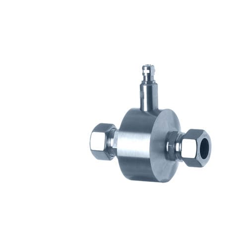Caudalímetro de hélice - Höntzsch GmbH & Co KG - volumétrico / para líquido / de acero inoxidable