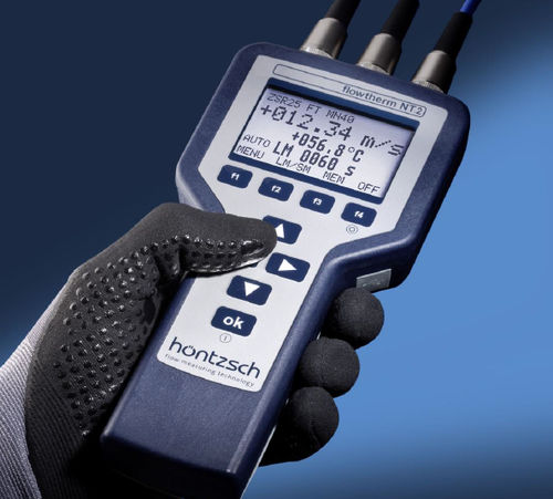 Monitor de caudal volumétrico - FLOWTHERM NT.2 - Höntzsch GmbH & Co KG - portátil de mano / USB / con salida digital