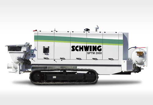 Autobomba de hormigón con orugas - SPTM 2000 - SCHWING GmbH - para terreno difícil