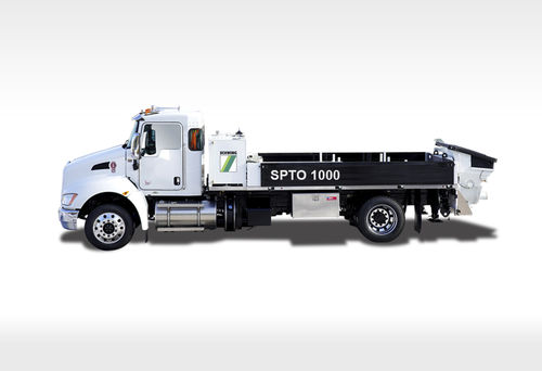 Bomba para hormigón en semirremolque - SPTO 1000 - SCHWING GmbH - para obra / de pistón