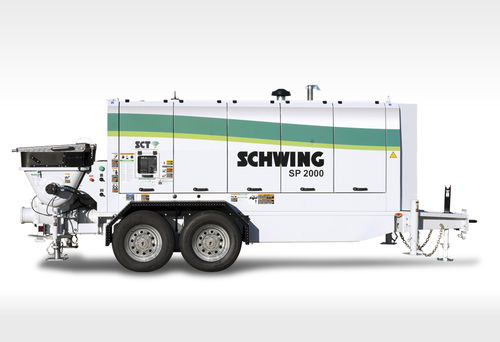 Bomba para hormigón montada en remolque - SP 2000 - SCHWING GmbH - para obra / diésel / eléctrica