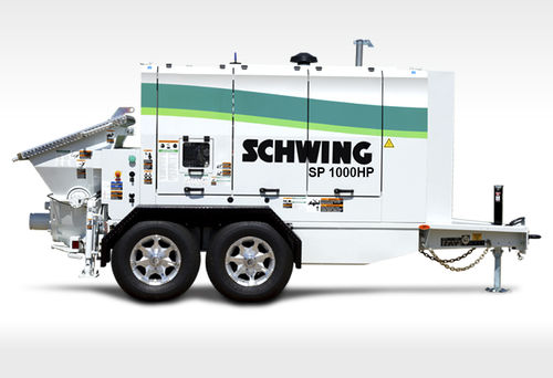 Bomba para hormigón montada en remolque - SP 1000 HP - SCHWING GmbH - para obra / diésel / eléctrica