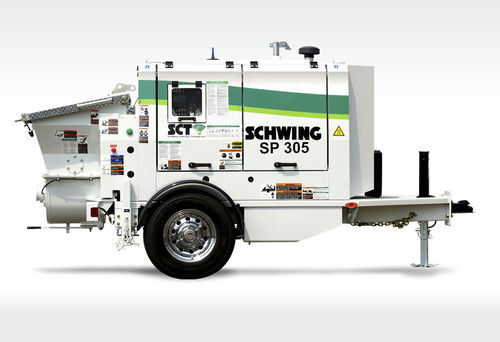 Bomba para hormigón montada en remolque - SP 305 - SCHWING GmbH - para obra / diésel
