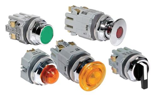 Botón pulsador de parada de emergencia - TWTD series - IDEC - ultrarrobusto / electromecánico / estándar