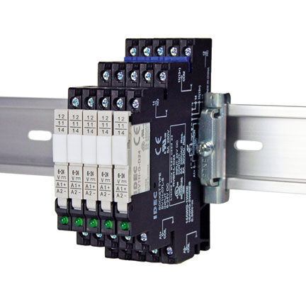 Relé electromecánico en riel DIN - RV8H series - IDEC - de interfaz