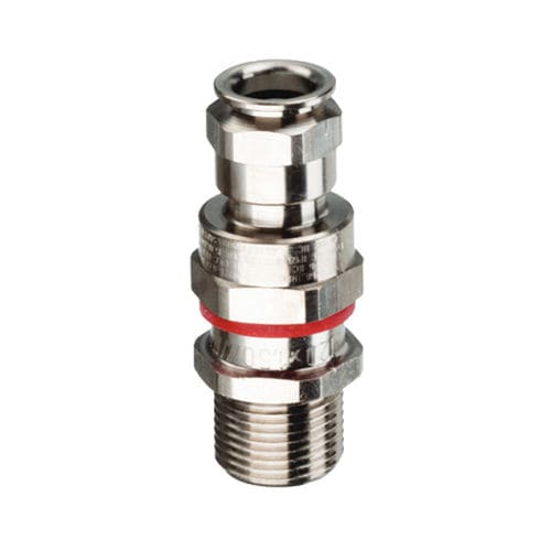 Prensaestopas de latón niquelado - ADE-1FC - A2S Advanced Safety Solutions - de acero / de acero inoxidable / de seguridad aumentada