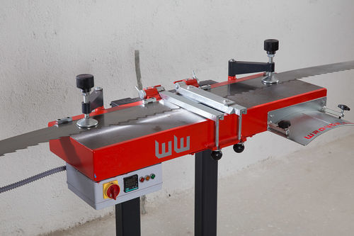 Máquina de soldar de hoja de sierra de cinta - WW - Wravor d.o.o. - láser CO2 / manual / independiente