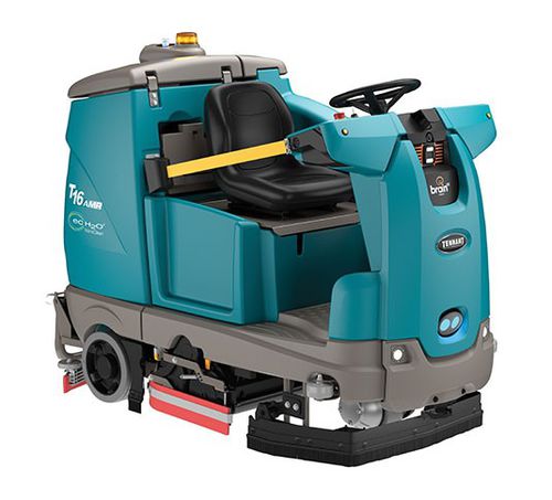 Fregadora con operador a bordo - T16AMR - Tennant - autónoma / alimentada por batería / industrial