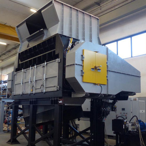 Destrozador primario - XRF series - FORREC - de 1 eje / de desechos / compacto