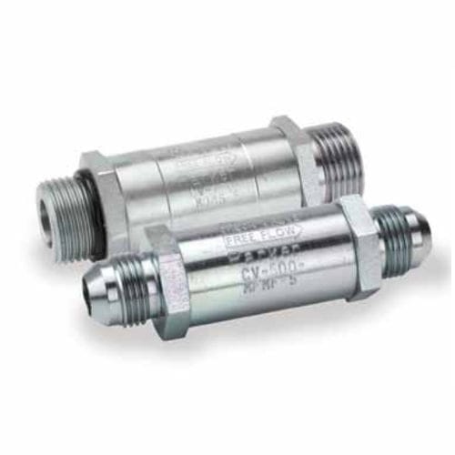 Válvula de retención de globo - CV series - Parker Quick Coupling Division - macho / de baja presión / de acero
