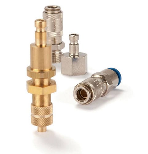 Racor neumático - 20 series - Parker Quick Coupling Division - rápido / de latón / de acero inoxidable