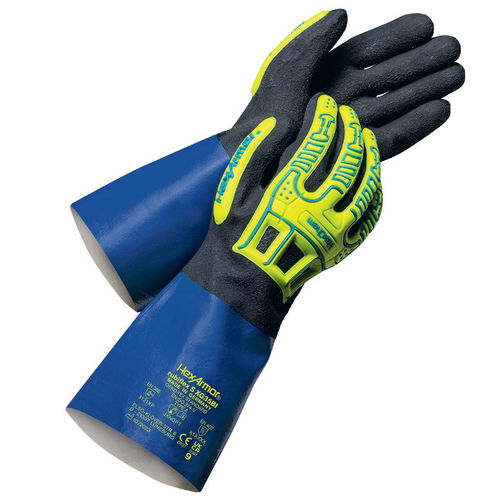 Guante de trabajo - RUBIFLEX S XG35BI - UVEX - industrial / de protección química / a prueba de abrasión