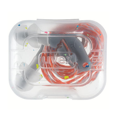 Tapónes antirruidos reutilizable - XACT-FIT - UVEX - de plástico / con cordón