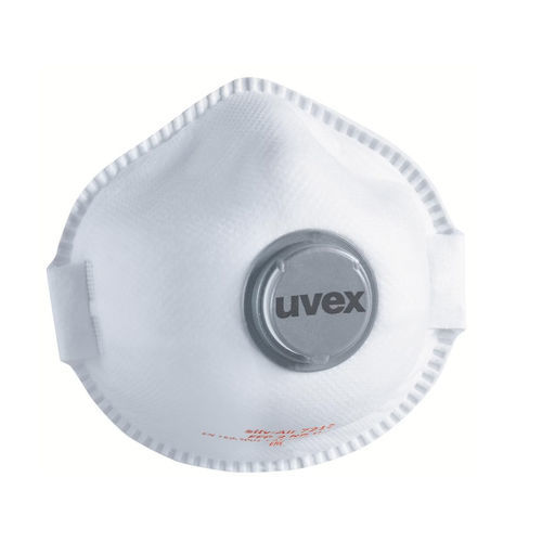 Máscara de protección respiratoria - SILV-AIR E 7212 - UVEX - FFP2 / semimáscara / blanca