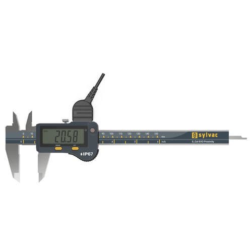 Pie de rey digital - S_Cal EVO Proximity - SYLVAC - de acero inoxidable / con transmisión de datos / IP67