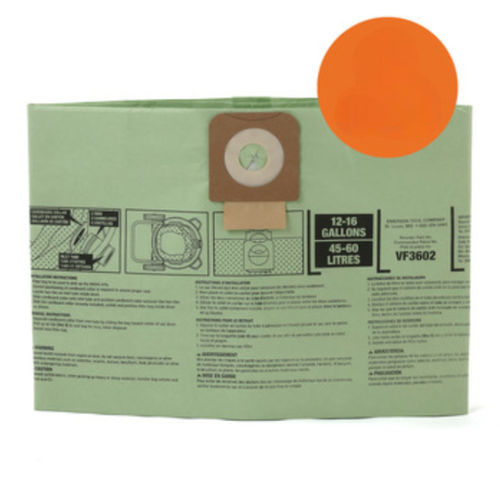 Bolsa filtrante para filtro de aire - VF3602 - Ridge Tool - para filtros de polvo / para HEPA / de alto rendimiento